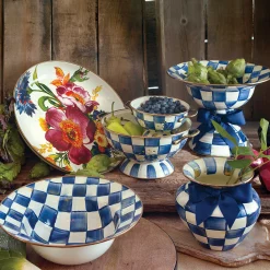 Serveware|MacKenzie-Childs Royal Check Serving Bowl