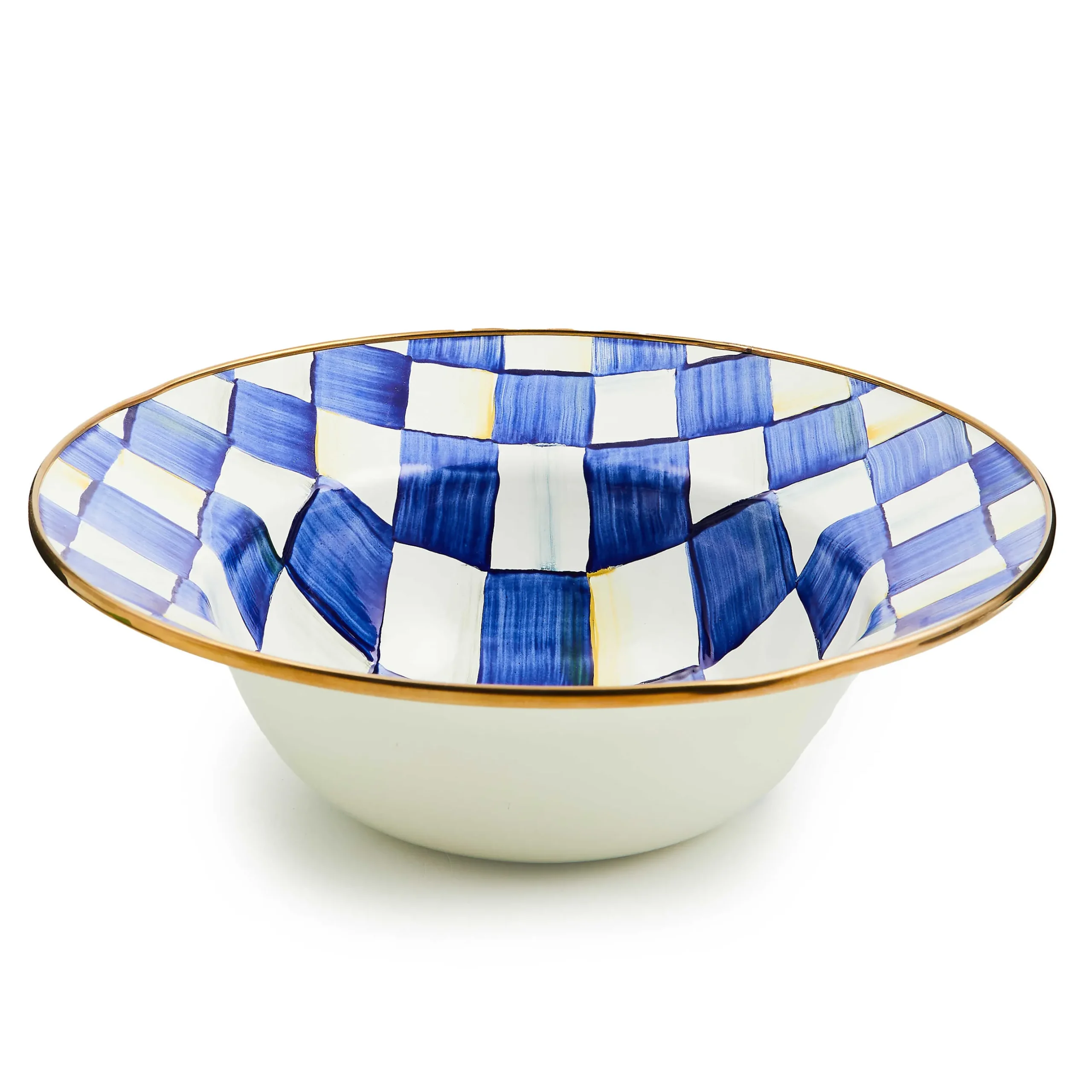 Serveware|MacKenzie-Childs Royal Check Serving Bowl