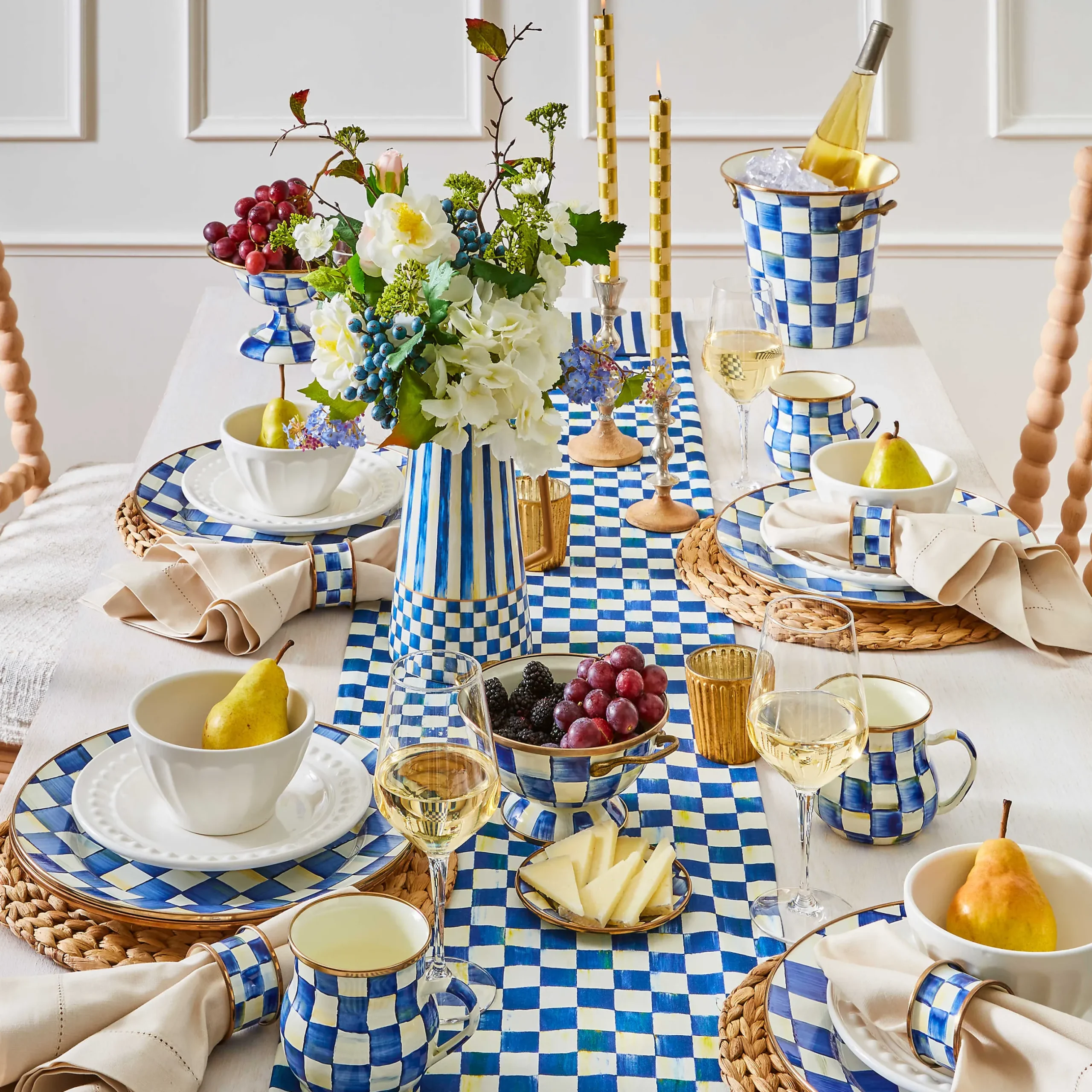 Serveware|MacKenzie-Childs Royal Check Simply Anything Bowl