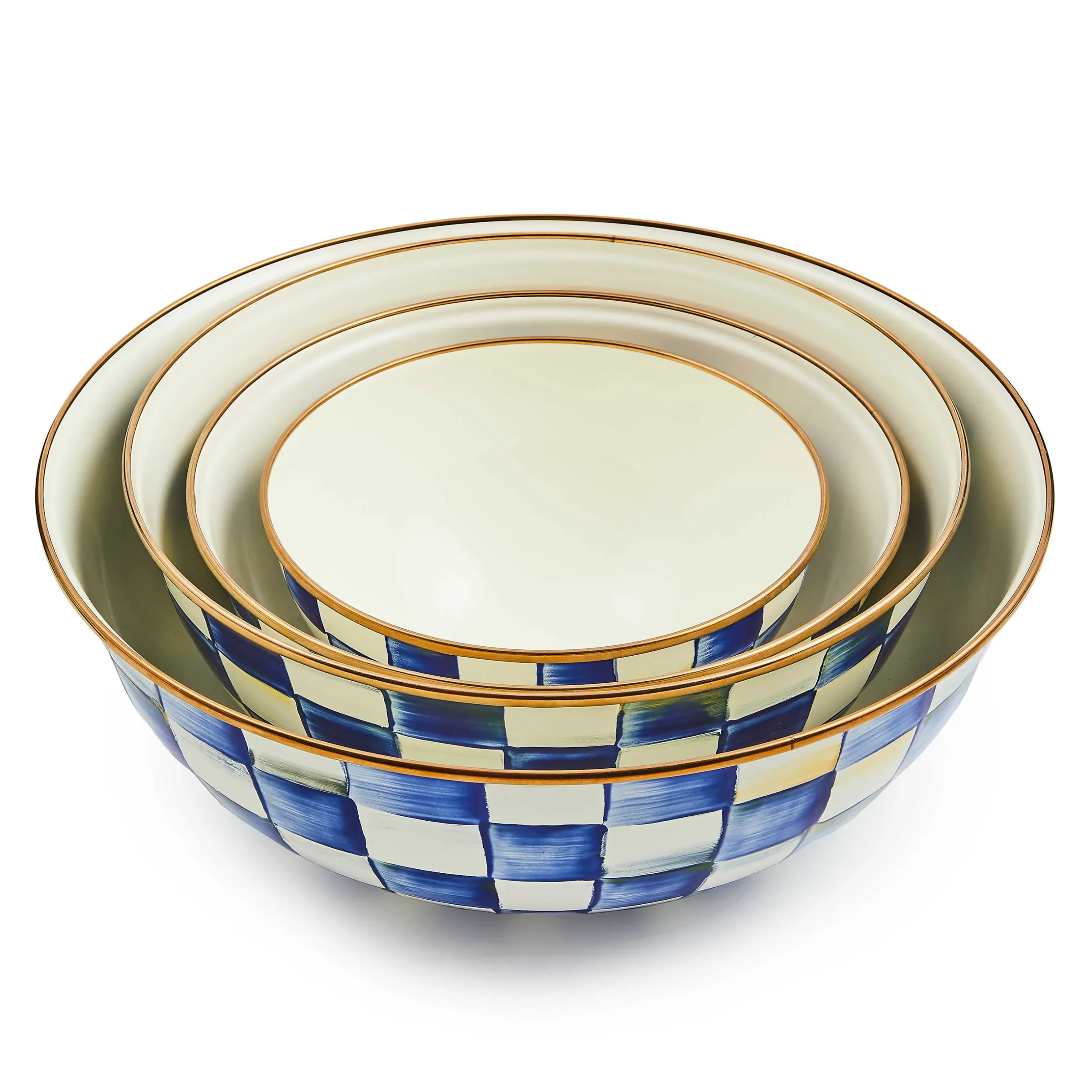 Serveware|MacKenzie-Childs Royal Check Small Everyday Bowl