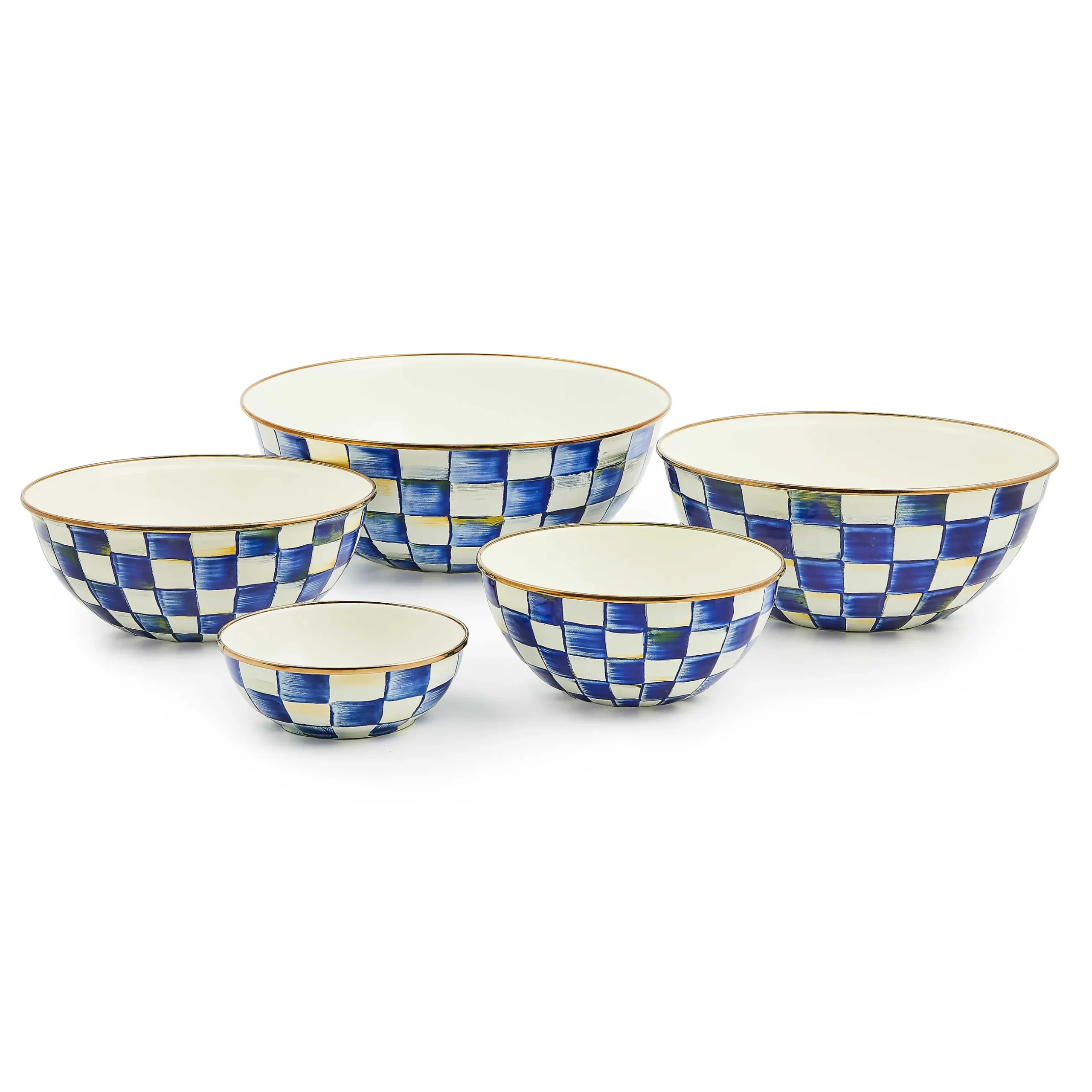 Serveware|MacKenzie-Childs Royal Check Small Everyday Bowl