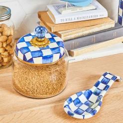 Kitchen Utensils & Tools|MacKenzie-Childs Royal Check Spoon Rest