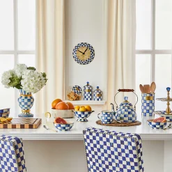 Kitchen Storage & Organization|MacKenzie-Childs Royal Check Utensil Holder