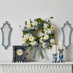 Room Accents|MacKenzie-Childs Royal Check Wall Mirror
