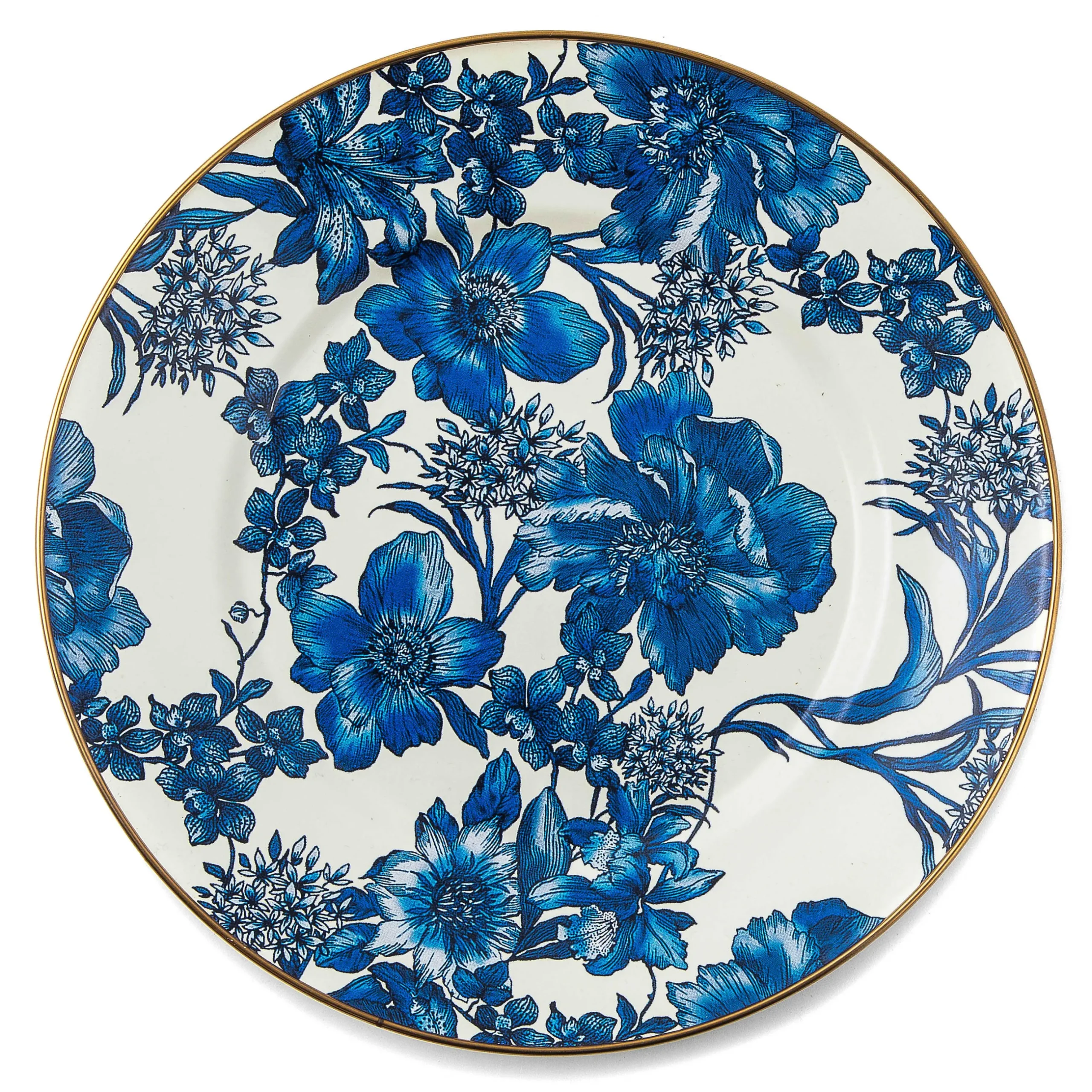 Spring|Dinnerware & Flatware|MacKenzie-Childs Royal English Garden Enamel Dinner Plate