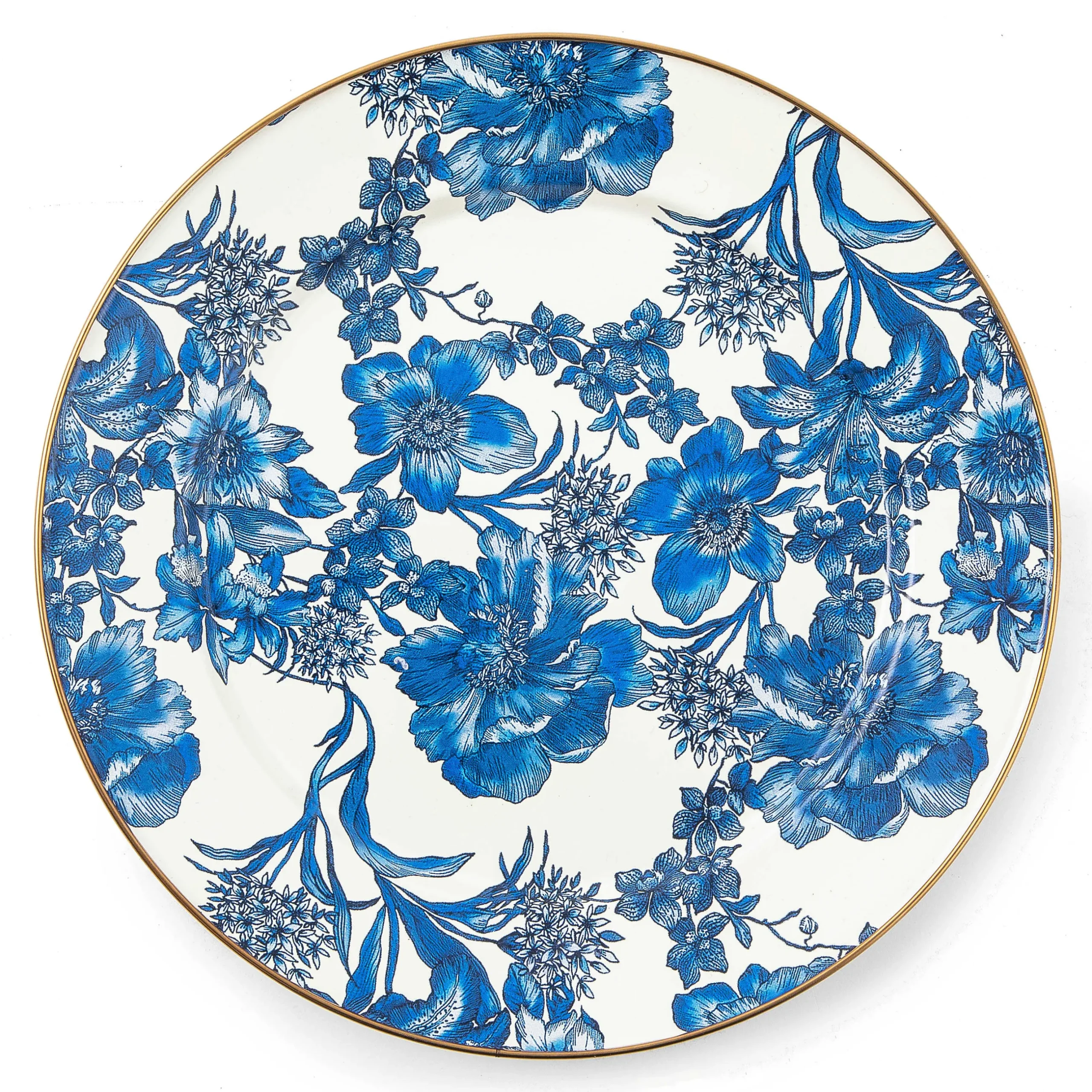 Spring|Dinnerware & Flatware|MacKenzie-Childs Royal English Garden Enamel Charger/Plate