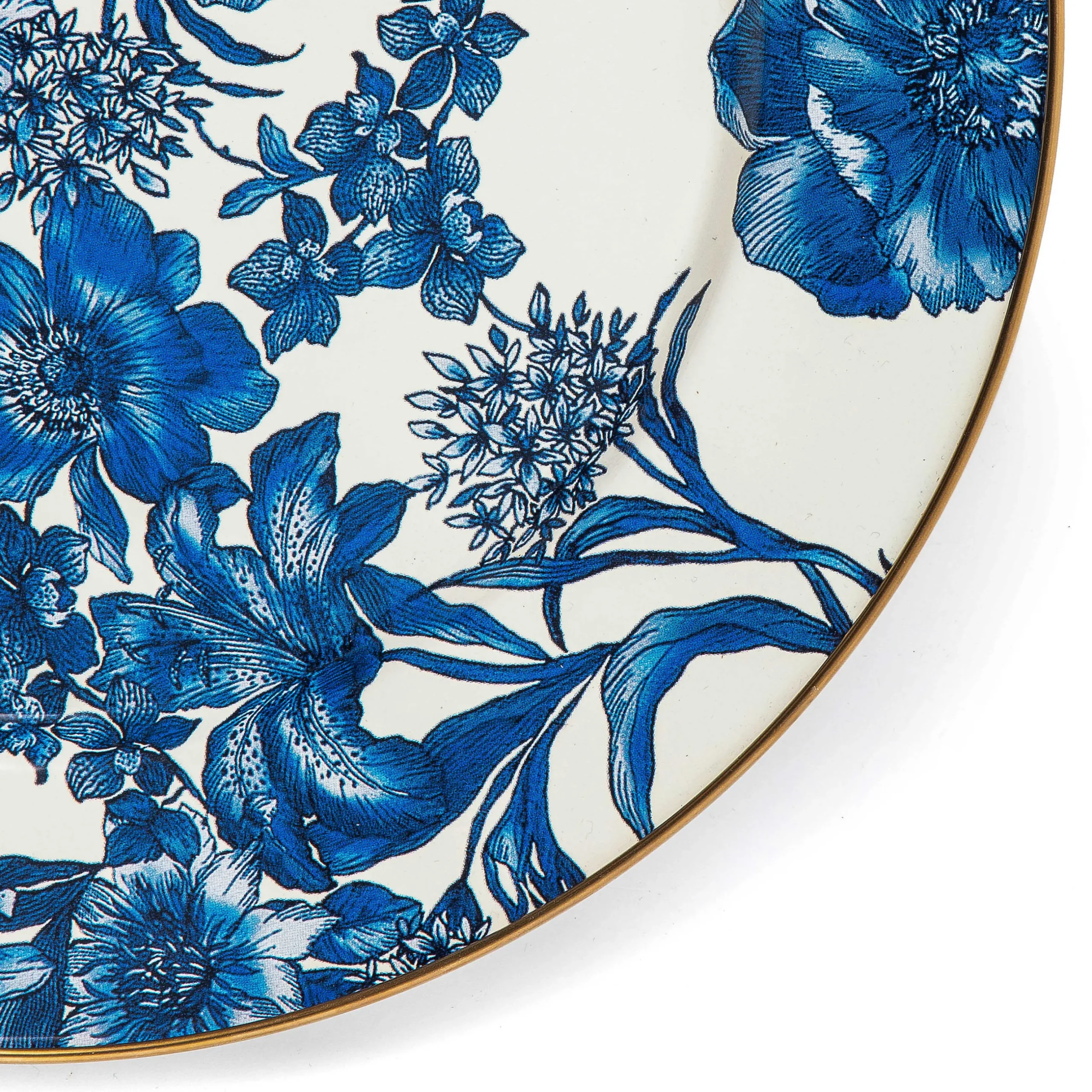 Spring|Dinnerware & Flatware|MacKenzie-Childs Royal English Garden Enamel Charger/Plate