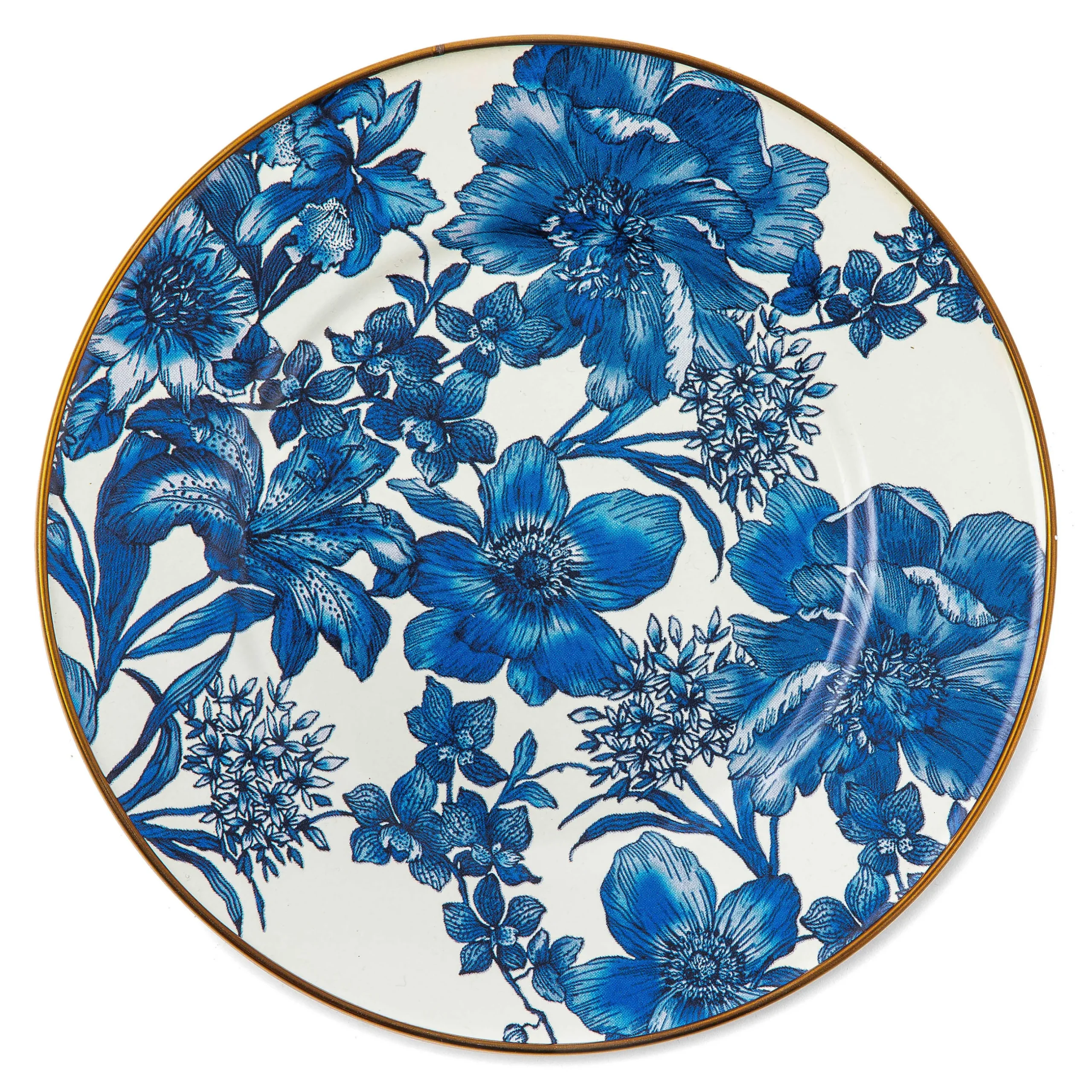 Spring|Dinnerware & Flatware|MacKenzie-Childs Royal English Garden Enamel Salad/Dessert Plate