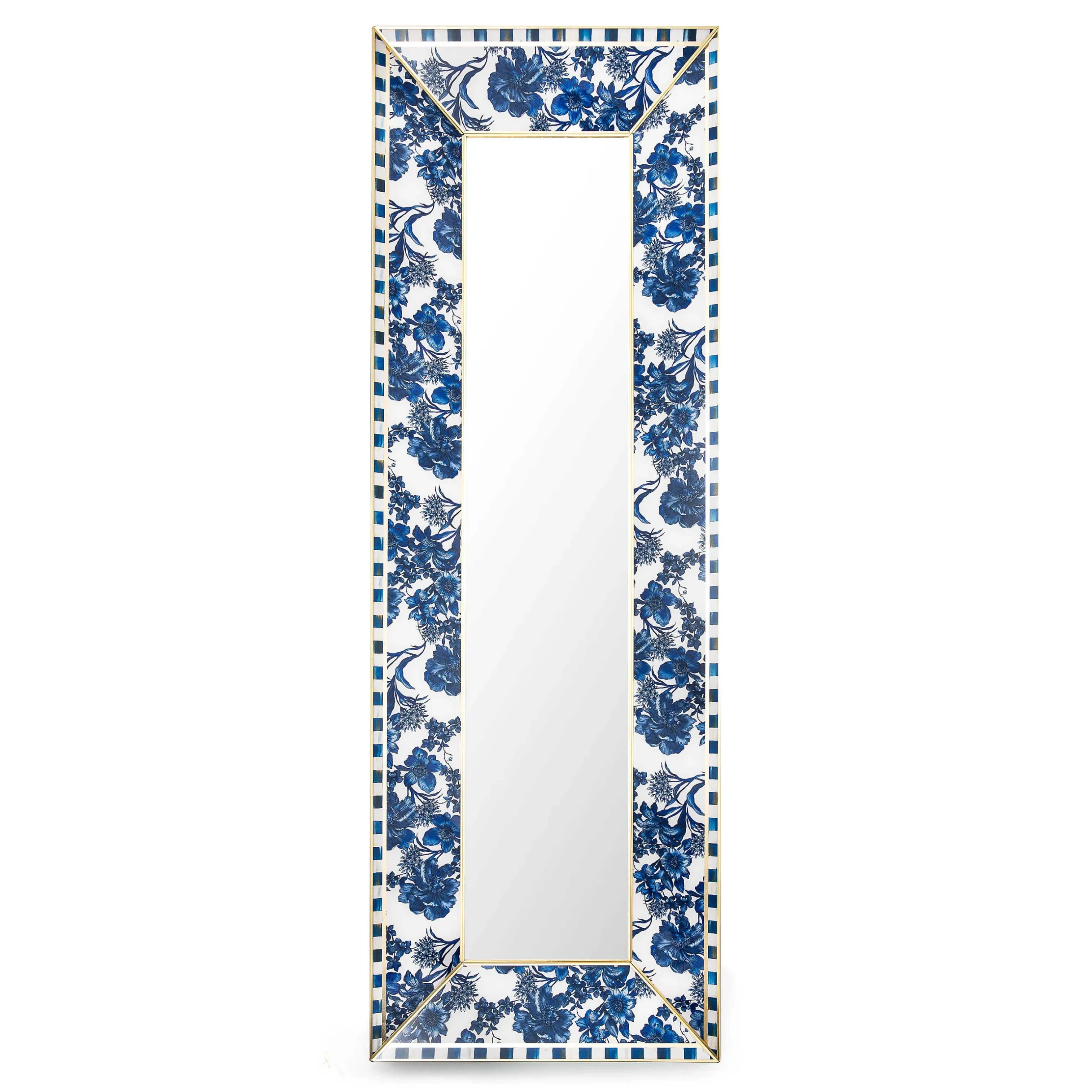 Room Accents|MacKenzie-Childs Royal English Garden Large Wall Mirror