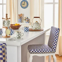 The Coffee Shop|Tea Kettles|MacKenzie-Childs Sterling Check 2 Quart Tea Kettle
