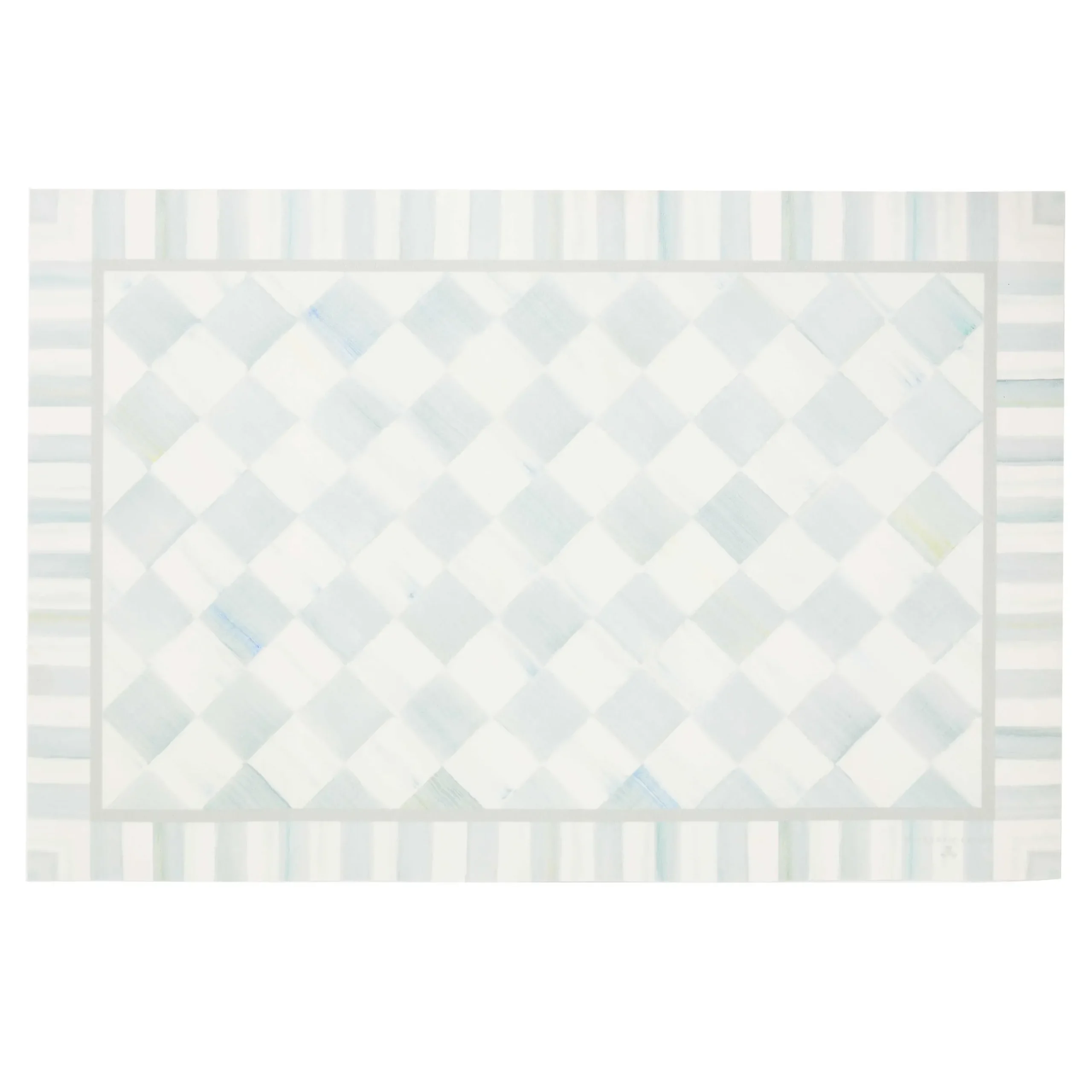Rugs|MacKenzie-Childs Sterling Check 2' x 3' Floor Mat