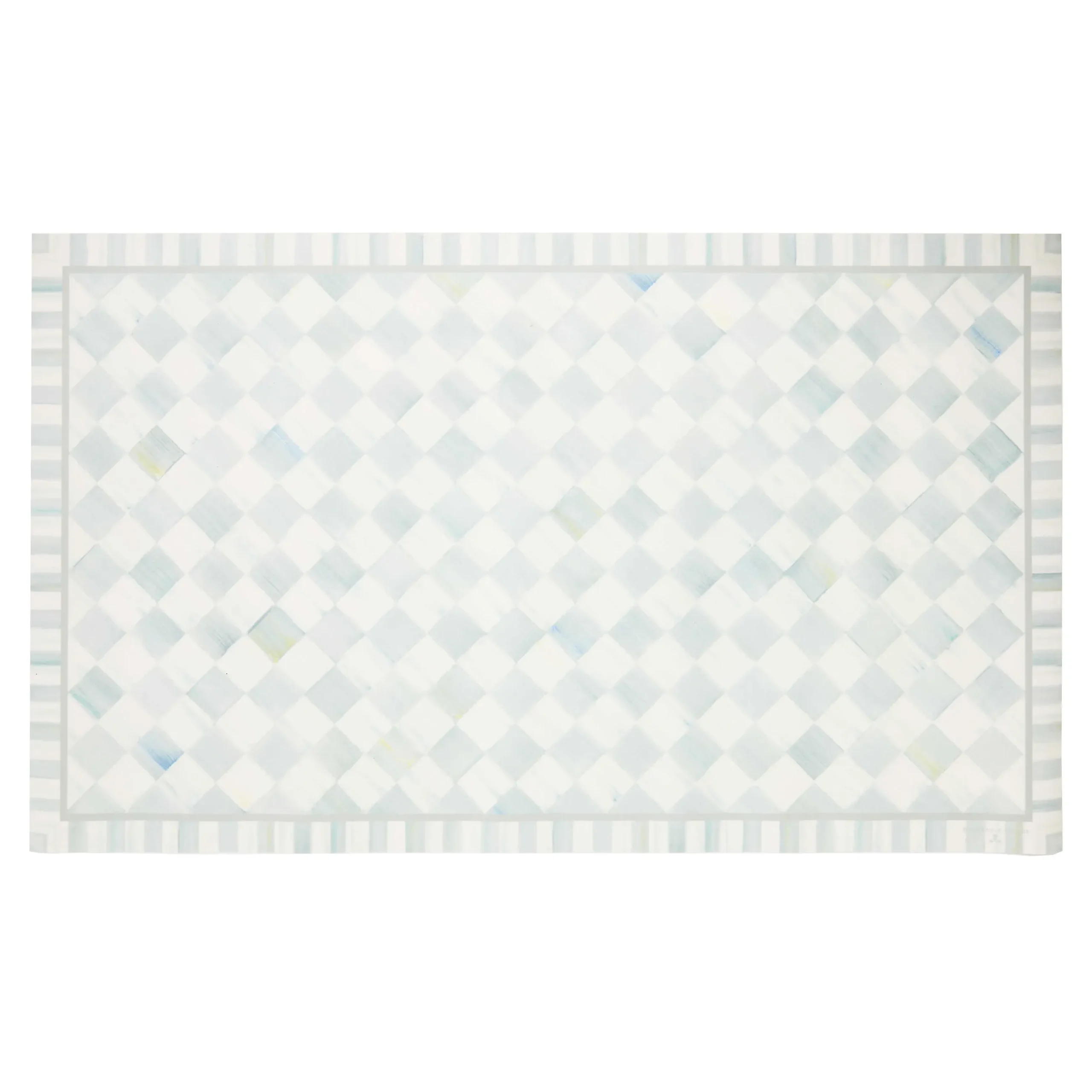 Rugs|MacKenzie-Childs Sterling Check 3' x 5' Floor Mat