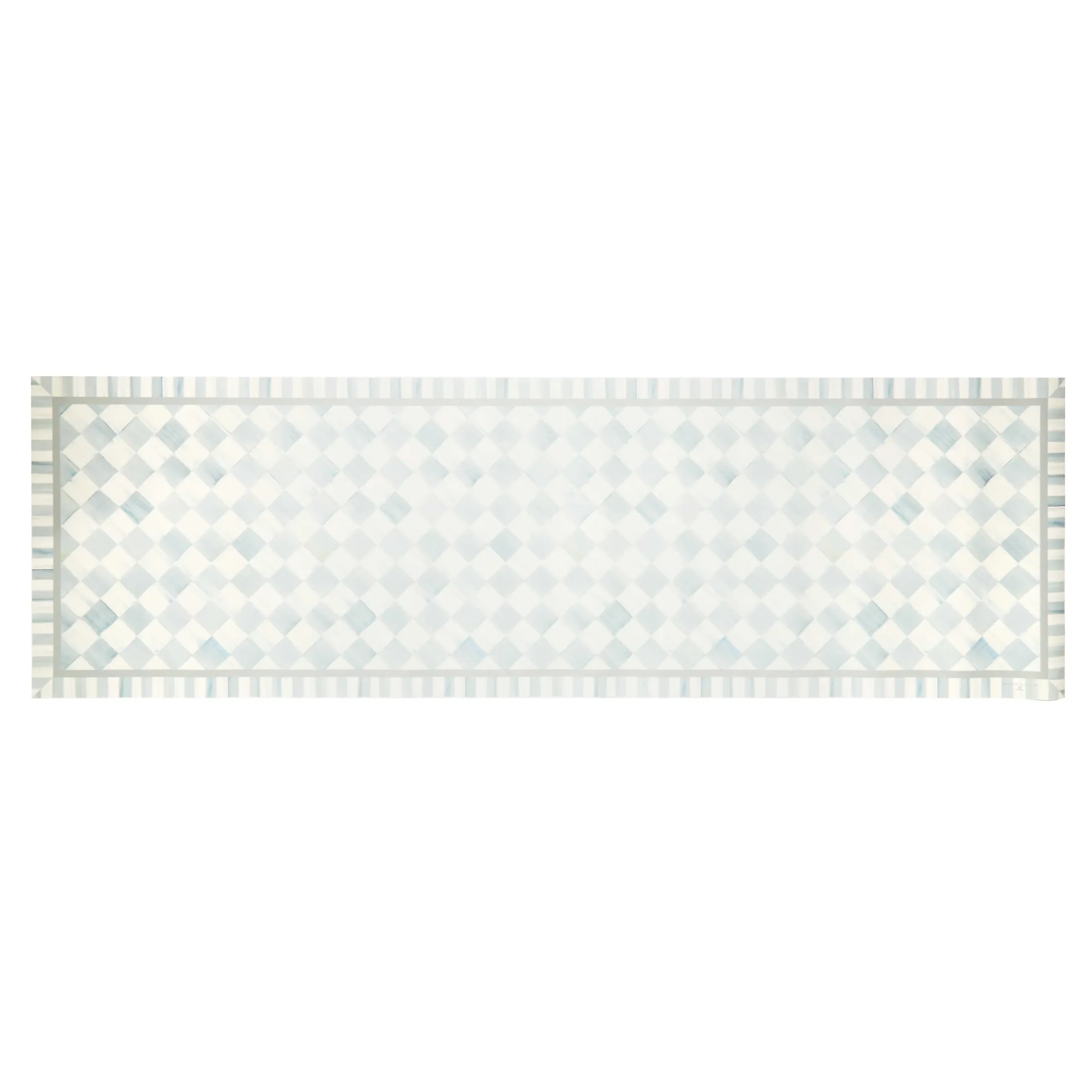 Rugs|MacKenzie-Childs Sterling Check 2'6 x 8' Runner Floor Mat