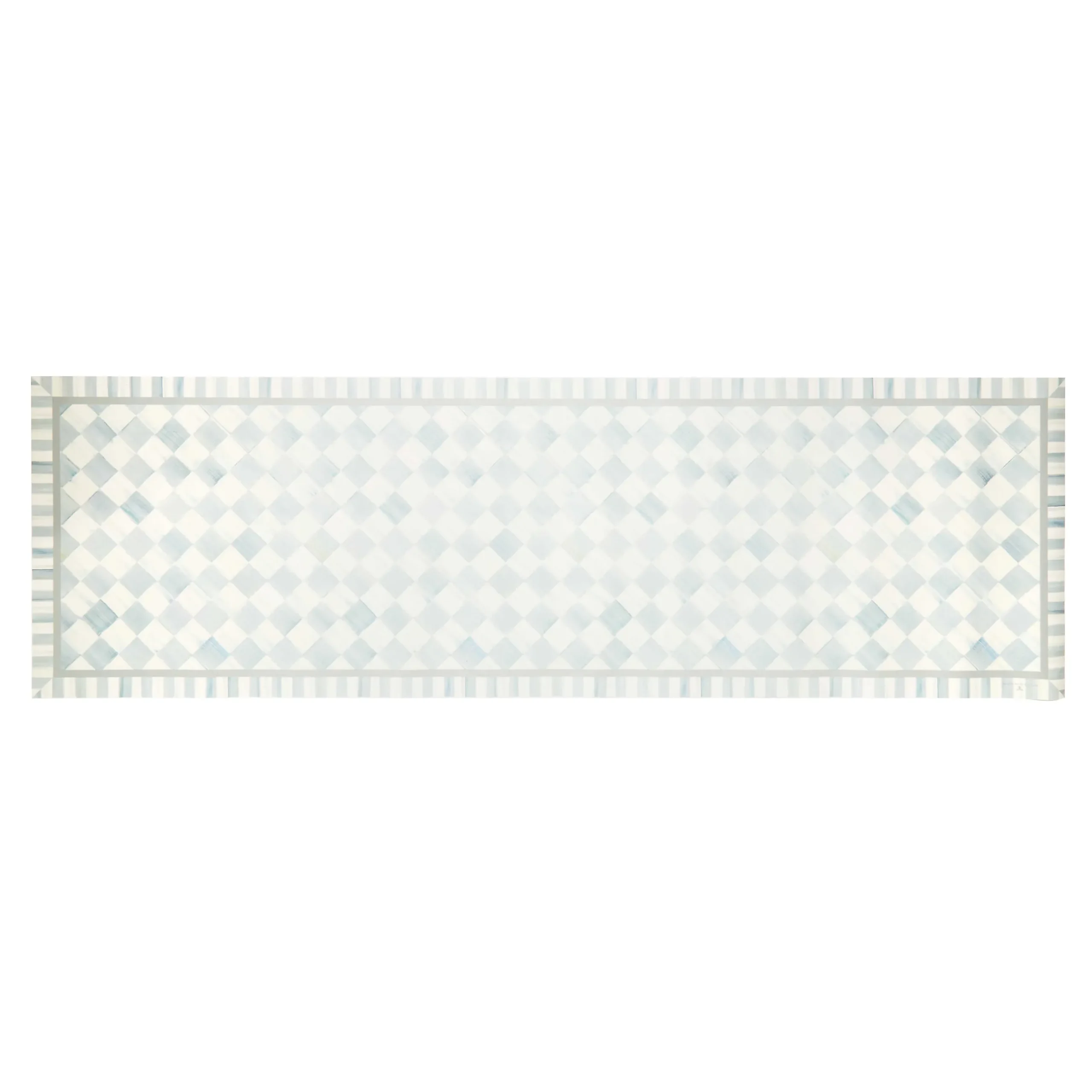 Rugs|MacKenzie-Childs Sterling Check 2'6 x 8' Runner Floor Mat