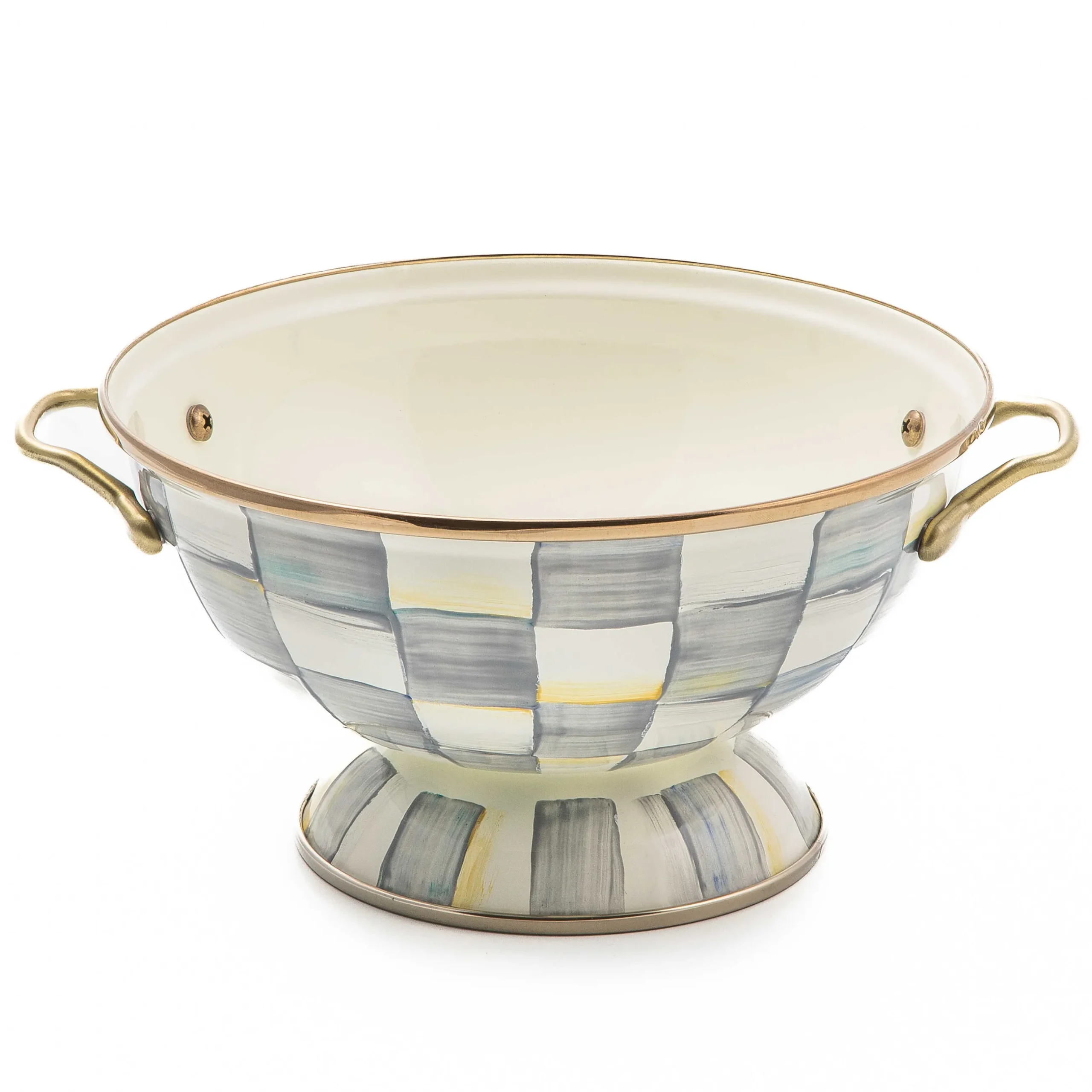 Serveware|MacKenzie-Childs Sterling Check Almost Everything Bowl