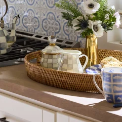 Kitchen & Dining Sets|The Coffee Shop|MacKenzie-Childs Sterling Check Creamer  Sugar Bowl Set