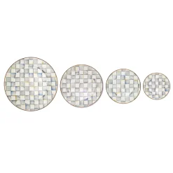 Dinnerware & Flatware|MacKenzie-Childs Sterling Check Dinner Plate