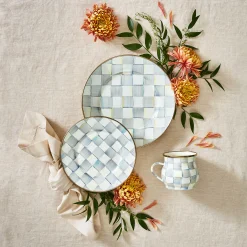 Dinnerware & Flatware|MacKenzie-Childs Sterling Check Dinner Plate