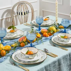 Bar Entertaining|Dinnerware & Flatware|MacKenzie-Childs Sterling Check Everyday Bowl