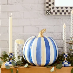 Holiday|Candles & Fragrances|MacKenzie-Childs Sterling Check Flicker Dinner Candles, Set of 2