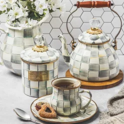 The Coffee Shop|Fall Entertaining|MacKenzie-Childs Sterling Check Mug