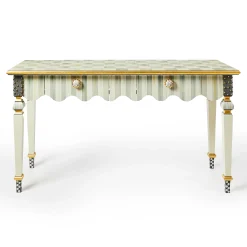 Storage Furniture|Living Room|MacKenzie-Childs Sterling Check  Stripe Console Table