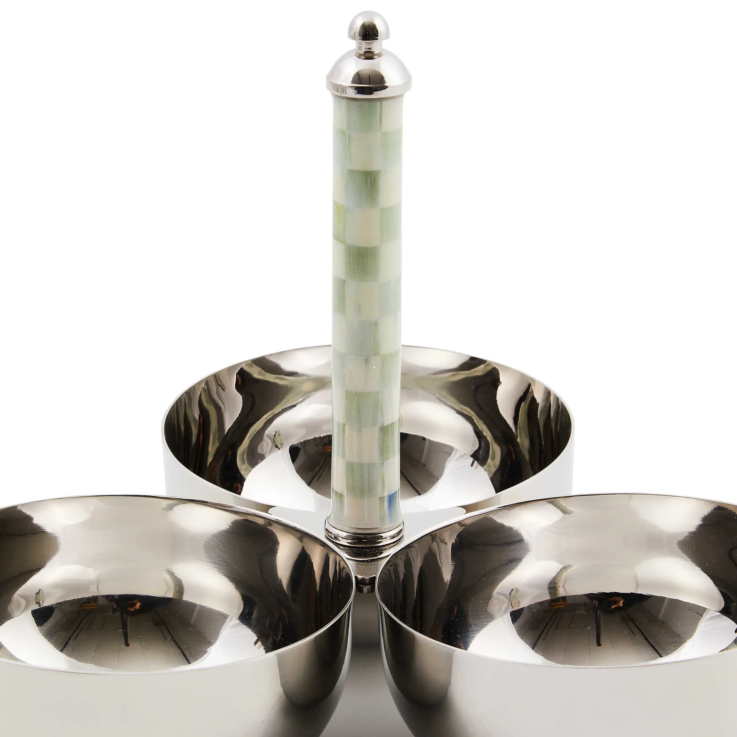 Fall Entertaining|Serveware|MacKenzie-Childs Sterling Check Supper Club Trio