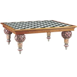 Dining Room & Kitchen|MacKenzie-Childs Train 6'6 x 6'6 Dining Table