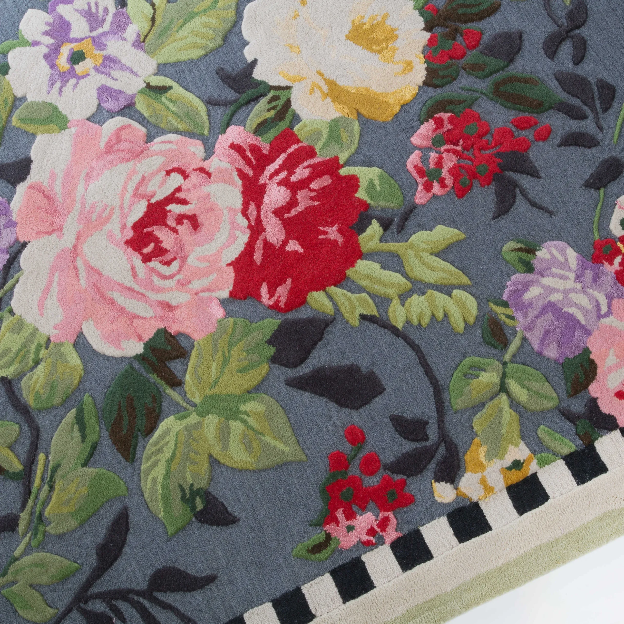 Rugs|MacKenzie-Childs Tudor Rose 5' x 8' Rug
