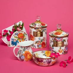 The Coffee Shop|Serveware|MacKenzie-Childs White Flower Market Creamer