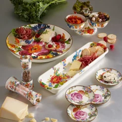 Bar Entertaining|Serveware|MacKenzie-Childs White Flower Market Pinch Bowl