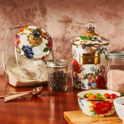 Bar Entertaining|Serveware|MacKenzie-Childs White Flower Market Pinch Bowl