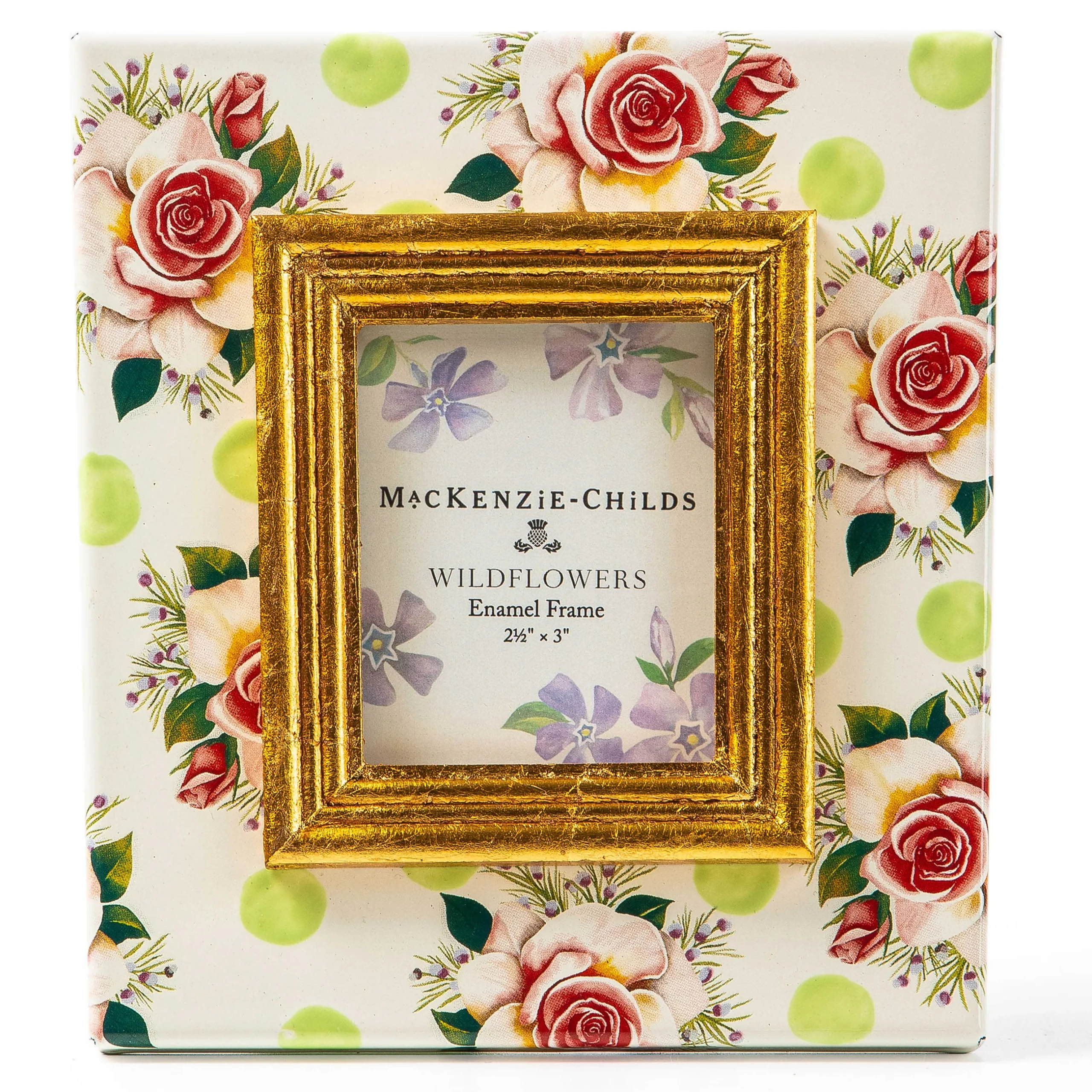 Room Accents|MacKenzie-Childs Wildflowers Green 2.5 x 3 Frame
