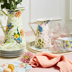 Bar Entertaining|Serveware|MacKenzie-Childs Wildflowers Pink Medium Practical Pitcher